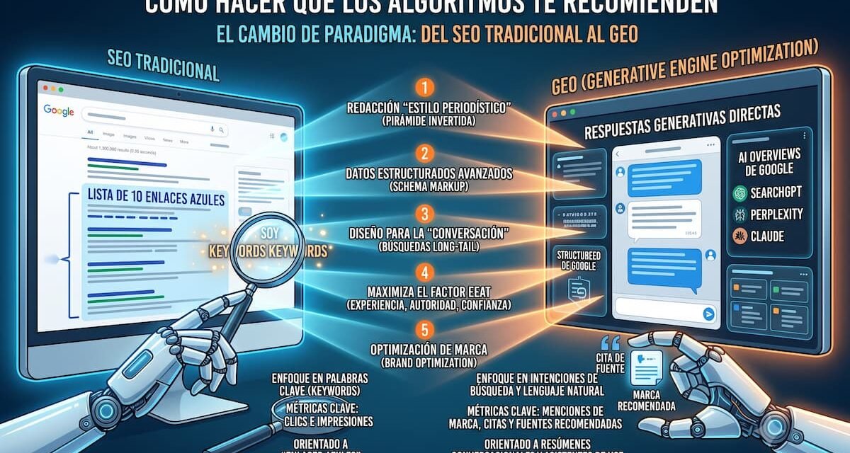 El SEO en la era de las Búsquedas por IA: Cómo Hacer que los Algoritmos te Recomienden